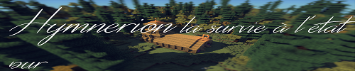 Banniere du serveur minecraft Hymnerion