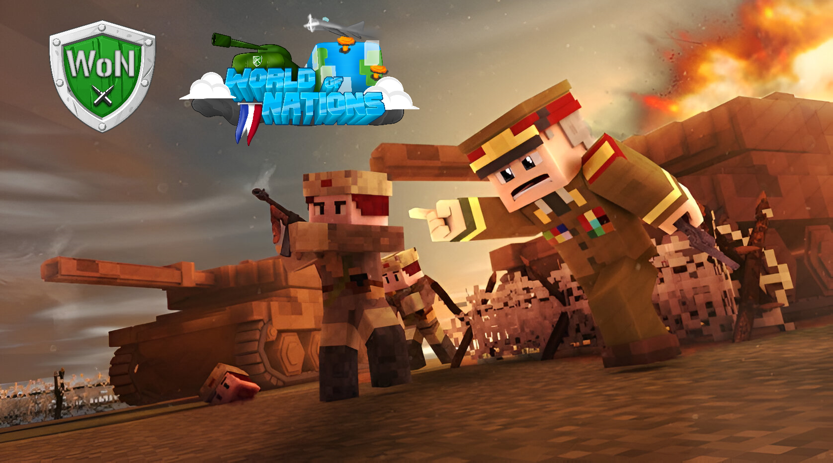Banniere du serveur minecraft World of Nations