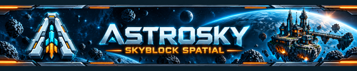 Banniere du serveur minecraft Astrosky
