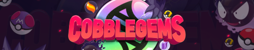 Banniere du serveur minecraft CobbleGems - Nouveau Serveur
