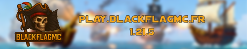 Banniere du serveur minecraft BlackFlagMC