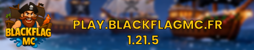 Banniere du serveur minecraft BlackFlagMC