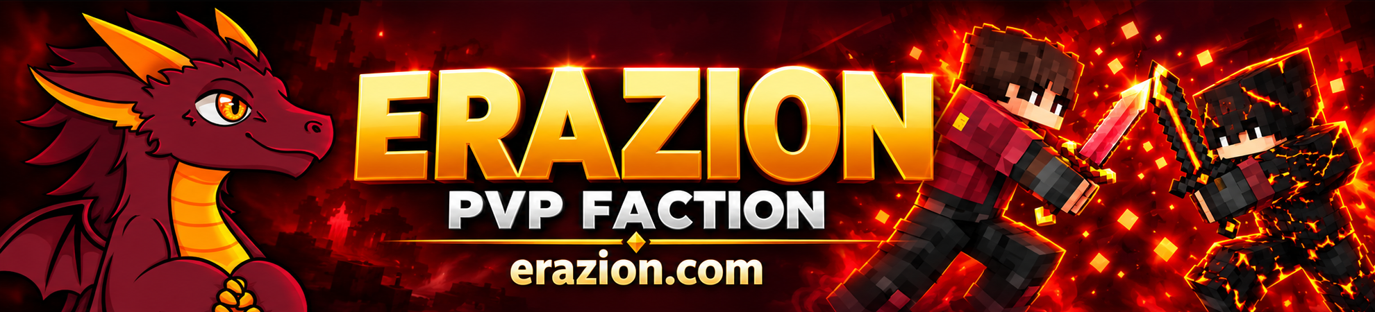 Banniere du serveur minecraft Erazion