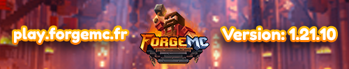Banniere du serveur minecraft ForgeMC