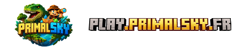 Banniere du serveur minecraft PrimalSky