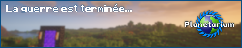 Banniere du serveur minecraft Planetarium