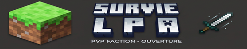 Banniere du serveur minecraft SurvieLPA