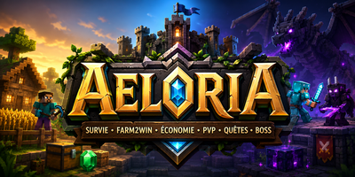 Banniere du serveur minecraft Aeloria
