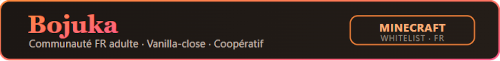 Banniere du serveur minecraft Bojuka