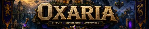 Banniere du serveur minecraft Oxaria
