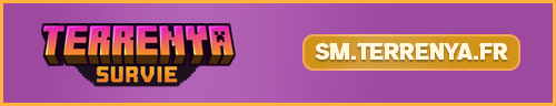 Banniere du serveur minecraft TERRENYA