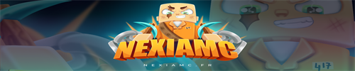 Banniere du serveur minecraft NexiaMC
