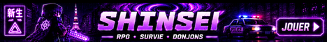 Banniere du serveur minecraft Shinsei