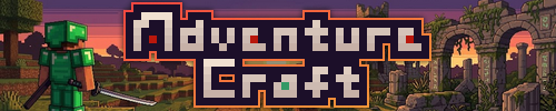 Banniere du serveur minecraft AdventureCraft