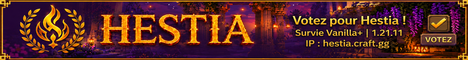 Banniere du serveur minecraft Hestia 1.21.11