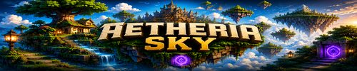 Banniere du serveur minecraft AetheriaSky