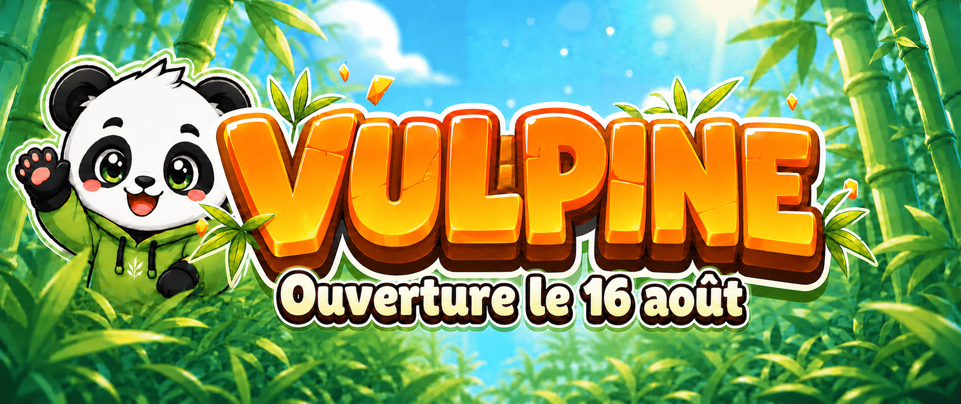 Banniere du serveur minecraft Vulpine - Survie 1.21.11