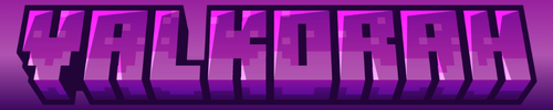 Banniere du serveur minecraft Valkorah