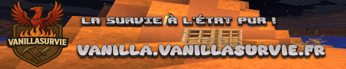 Banniere du serveur minecraft VanillaSurvieSMP