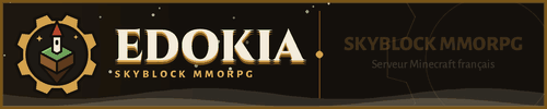Banniere du serveur minecraft Edokia